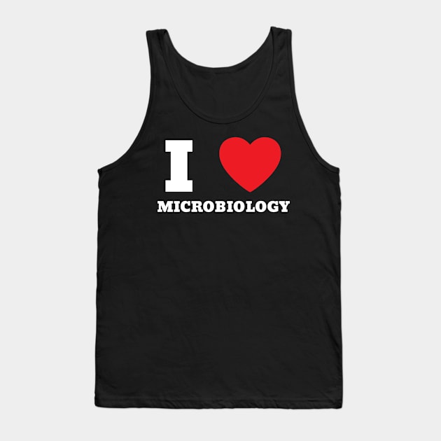 I Love Heart Microbiology Tank Top by BobaPenguin